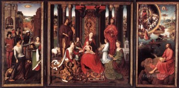 聖ヨハネの祭壇画 1474 年 オランダ ハンス メムリンク Oil Paintings